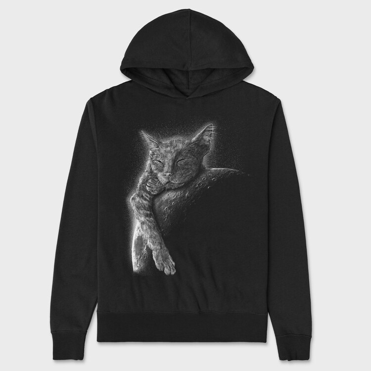 Sleeping Cat Moon, Унисекс Мъжко Суичър