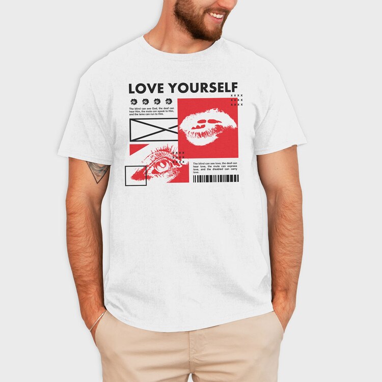 Love Yourself 1, Унисекс Мъжка Тениска