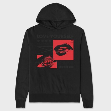 Love Yourself 1, Unisex Men's Hoodie