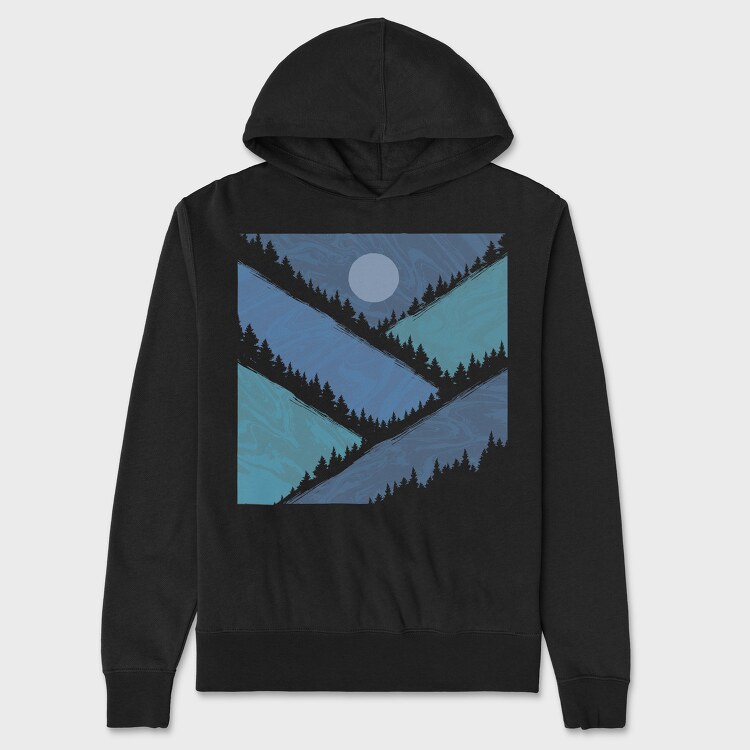 Geometric Mountains, Унисекс Мъжко Суичър