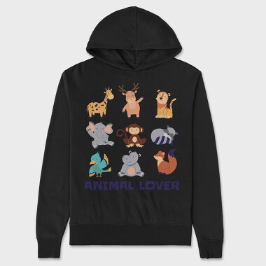 Унисекс Мъжко Суичър, Animal Lover Cartoons