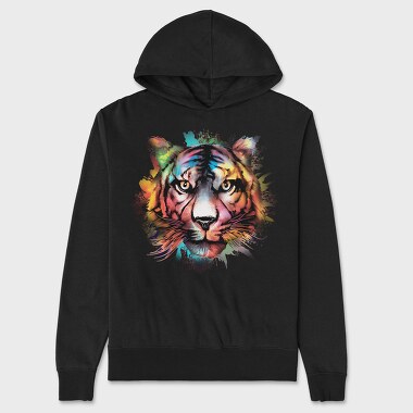 Watercolor Tiger, Unisex Men's Hoodie