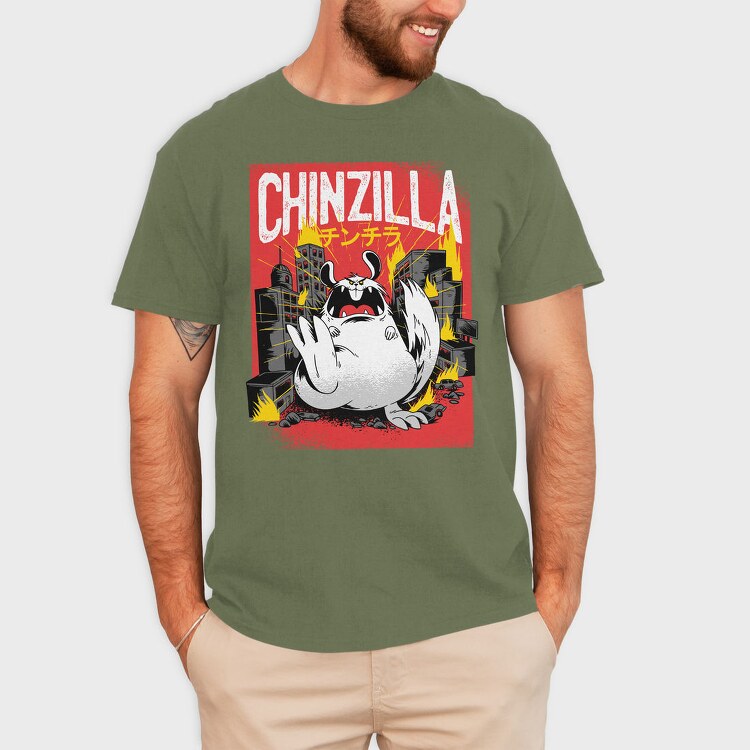 Fox Eating, Unisex Men's T-Shirt