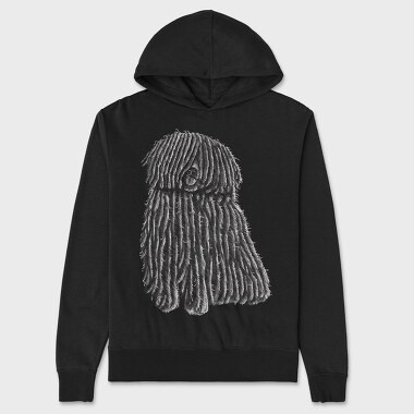 Hungarian Puli Dog, Unisex Men's Hoodie