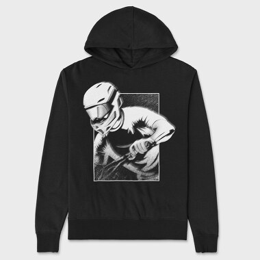 Downhill Biker, Unisex Men's Hoodie