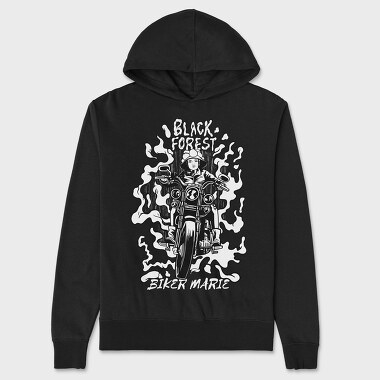 Biker Girl, Unisex Men's Hoodie