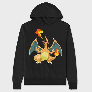 Cartoon Retro Pokemon 6, Unisex Men's Hoodie