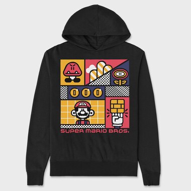 Unisex Men's Hoodie, Mario Bros 2
