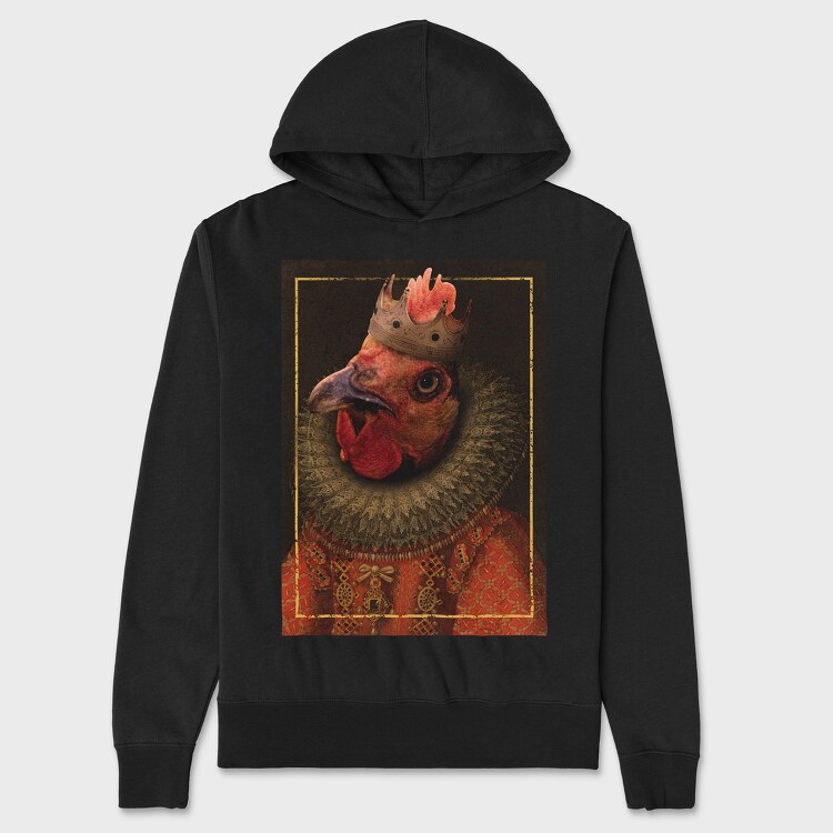 Poster Chick Queen, Unisex Men's Hoodie