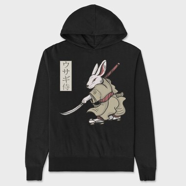 Rabbit Samurai, Unisex Men's Hoodie