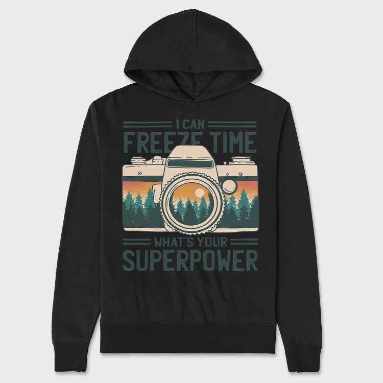 Freeze Time, Unisex Men's Hoodie
