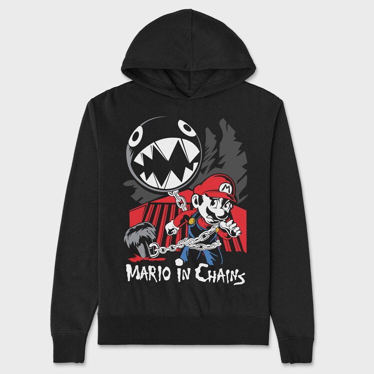 Mario In Chains, Унисекс Мъжко Суичър