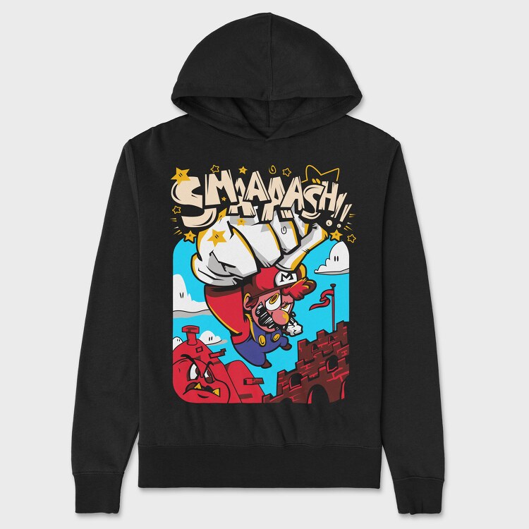 Mario Smaash, Unisex Men's Hoodie
