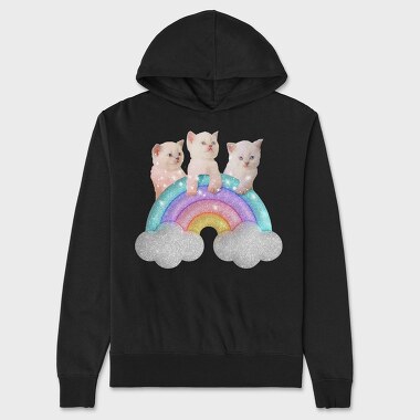 Sparkles Cats, Unisex Men's Hoodie