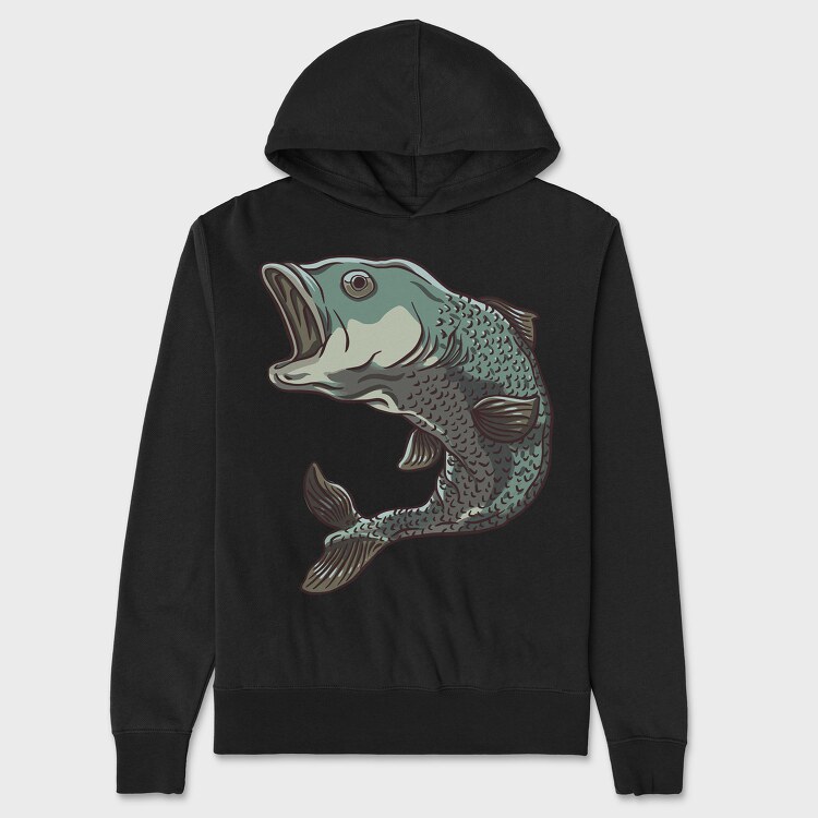 Jumping Pike Perch, Унисекс Мъжко Суичър