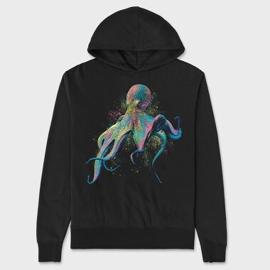 Colorful Octopus, Unisex Men's Hoodie