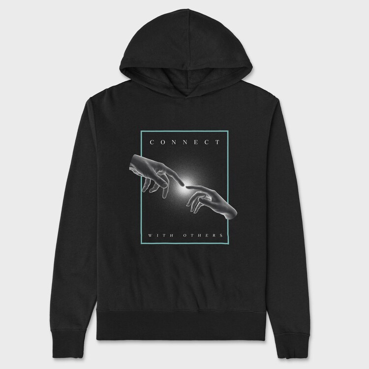 Minimal Hands, Unisex Men's Hoodie