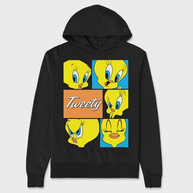 Cartoon Retro Tweety 1, Unisex Men's Hoodie