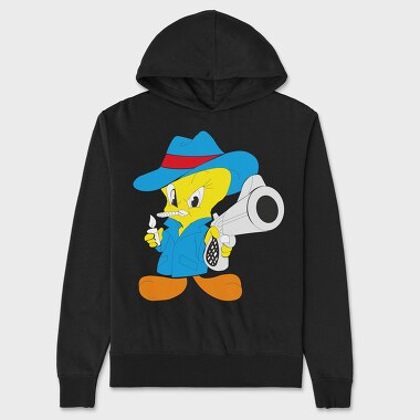 Cartoon Retro Tweety 3, Unisex Men's Hoodie