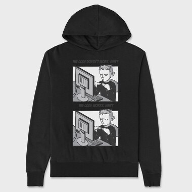 Code Meme, Unisex Men's Hoodie