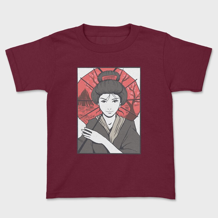 Geisha Umbrella, Kids' T-Shirt