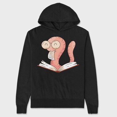 Reading Worm, Unisex Men's Hoodie