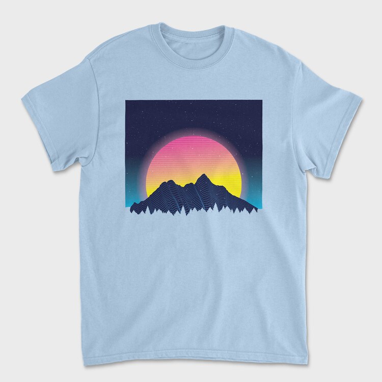 Mountains Wolf Moose, Унисекс Мъжка Тениска