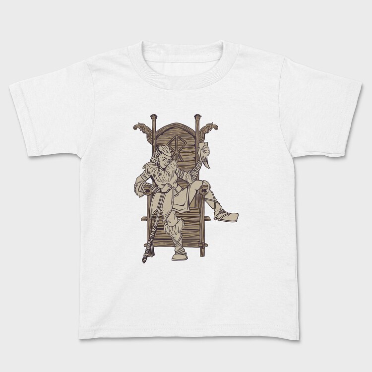 Viking Lady, Kids' T-Shirt