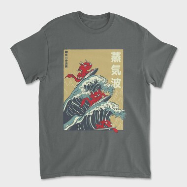 Big Wave Dragons, Unisex Men's T-Shirt