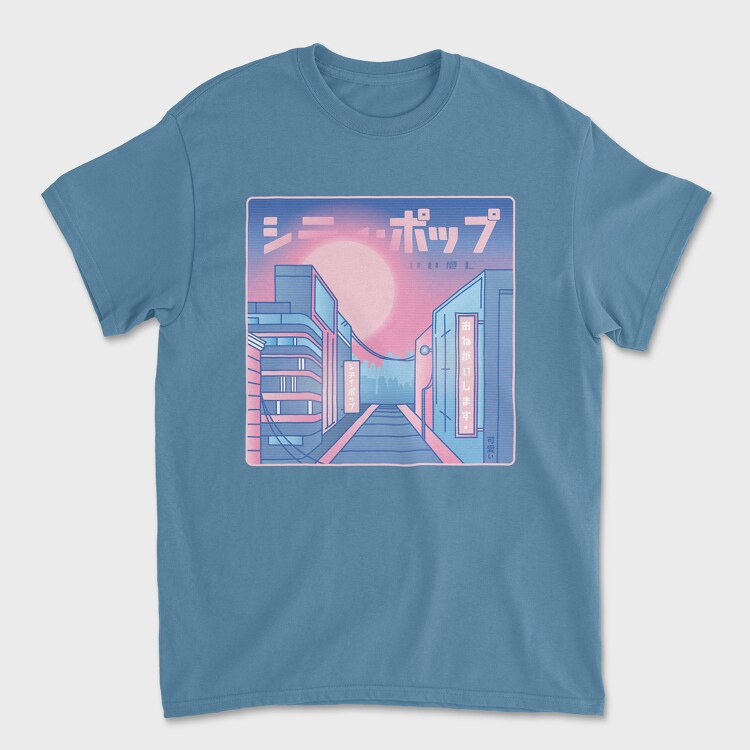 City Vaporwave, Унисекс Мъжка Тениска