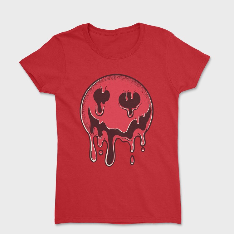 Droopy Smiley Face, Women's T-Shirt