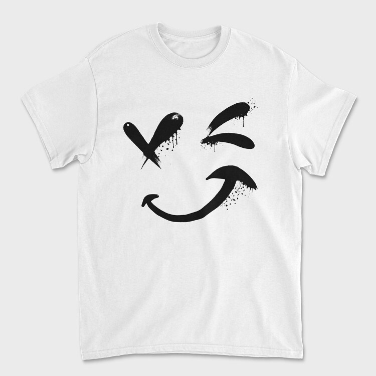 Emoji Happy Face, Unisex Men's T-Shirt
