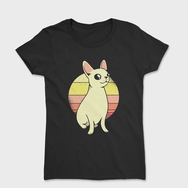 Chihuahua Retro Sunset, Women's T-Shirt