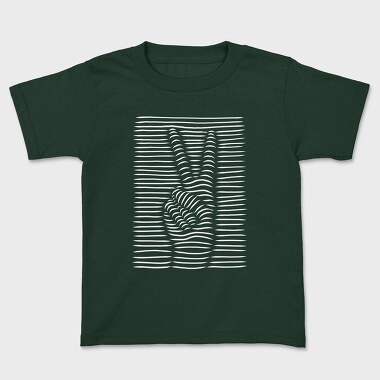 Peace Sign 3D, Kids' T-Shirt
