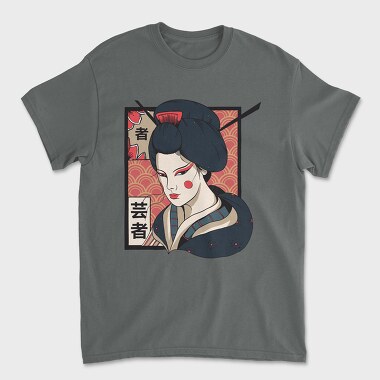 Unisex Men's T-Shirt, Geisha Traditional