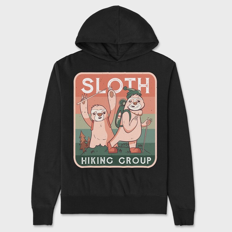 Sloth Hiking Group, Унисекс Мъжко Суичър