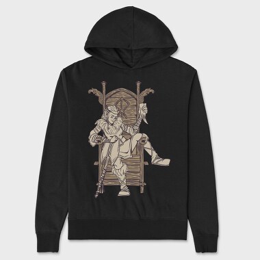 Viking Lady, Unisex Men's Hoodie