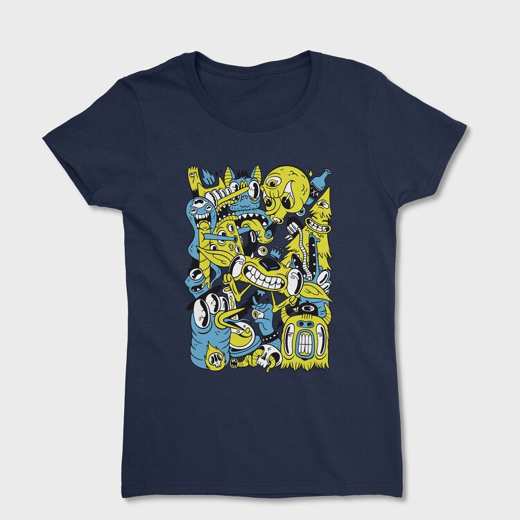 Monster Collage, Women's T-Shirt