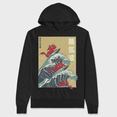 Big Wave Dragons, Unisex Men's Hoodie