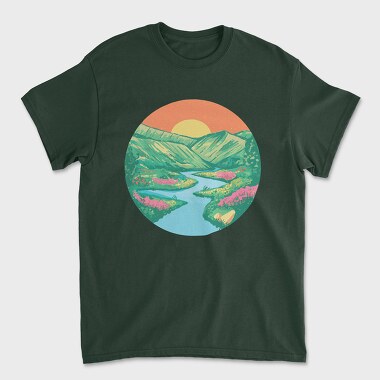 Unisex Men's T-Shirt, Sunrise Painting