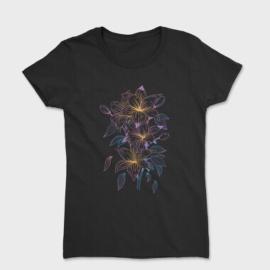 Flower Line, Women's T-Shirt