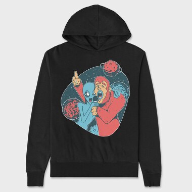 Alien Big Foot, Unisex Men's Hoodie