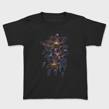Flower Line, Kids' T-Shirt