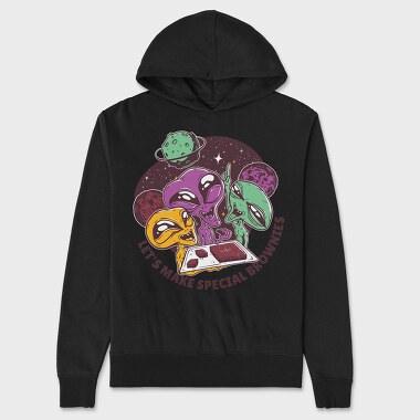 Aliens Make Special Brownies, Unisex Men's Hoodie