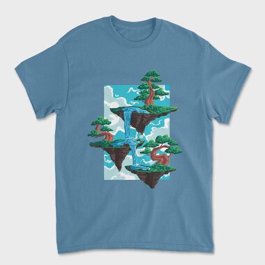 Bonsai Floating Island, Unisex Men's T-Shirt