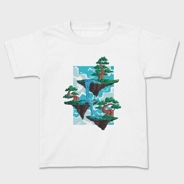 Bonsai Floating Island, Kids' T-Shirt