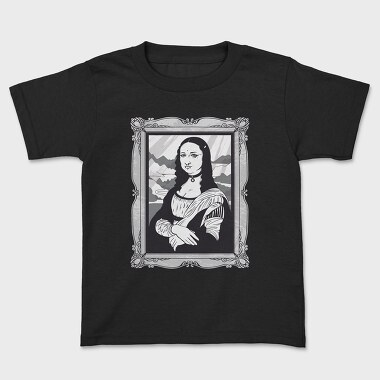 Gothic Mona Lisa, Kids' T-Shirt