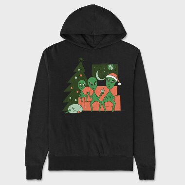 Alien Christmas, Unisex Men's Hoodie