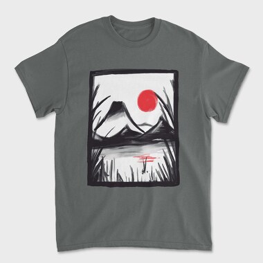 Graphite Landscape, Unisex Men's T-Shirt