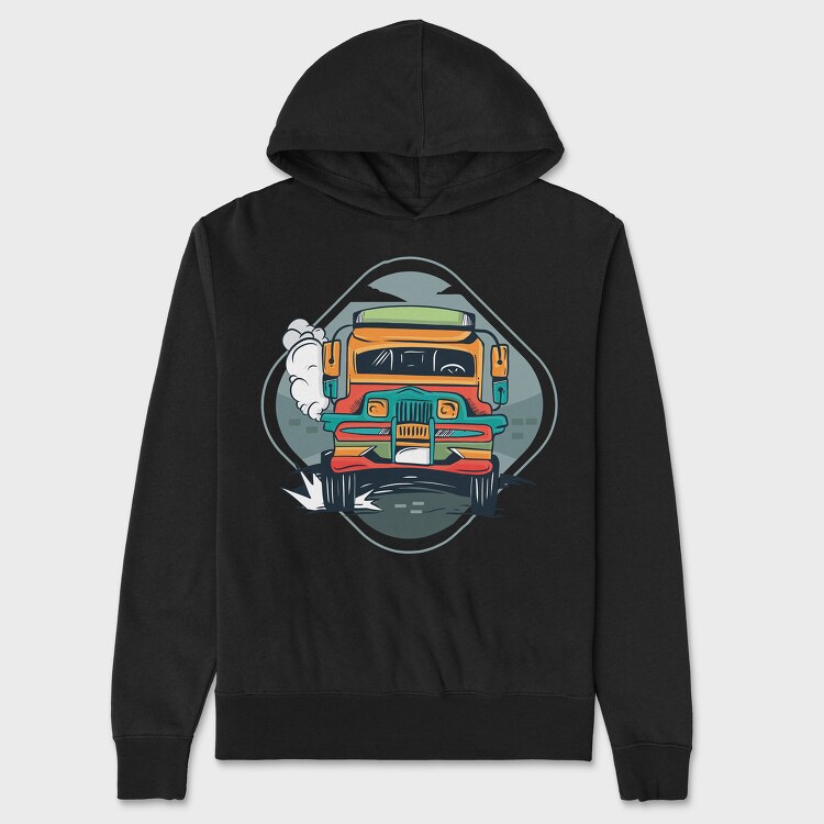 Jeepney, Unisex Men's Hoodie